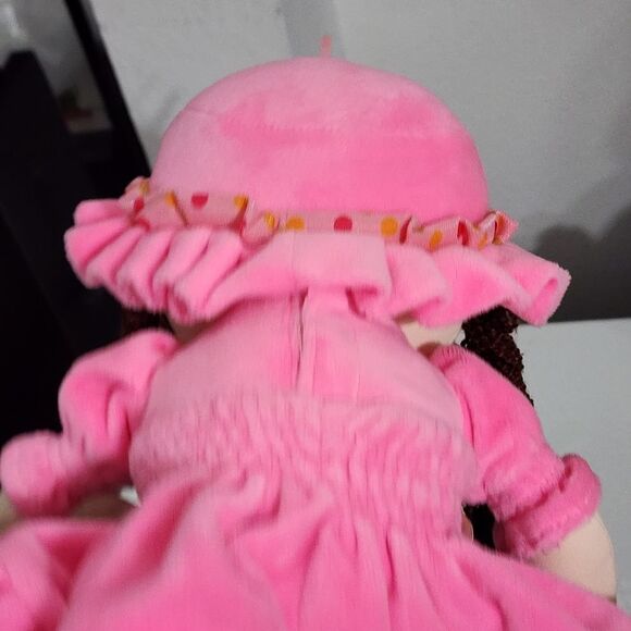 Girls Cute Pretty Pink Rag Doll Stuffed Animal Plush Toy - Picture 9 of 11